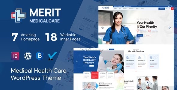 Merit Nulled Health & Medical WordPress Theme Free Download