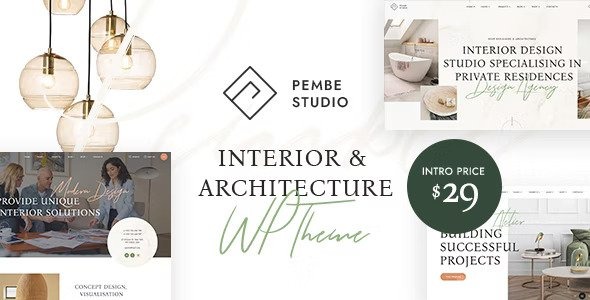 Pembe Nulled Interior & Architecture WordPress Theme Free Download
